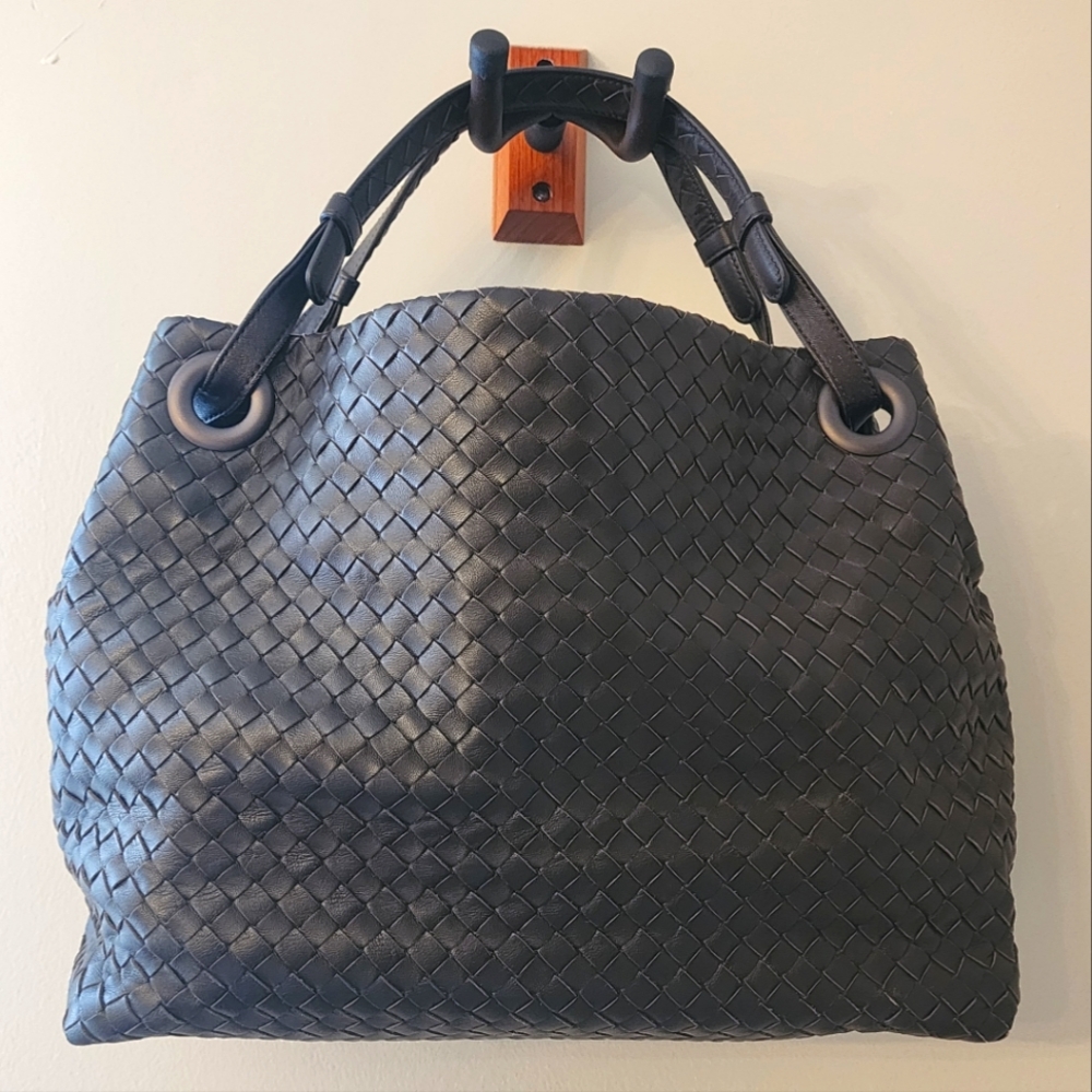 $4500 Brand New 100% Auth Bottega Veneta Intrecciato Brown Leather Garda Tote